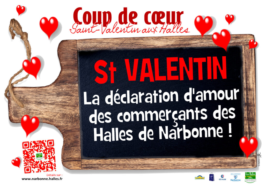 Saint Valentin aux Halles de Narbonne.